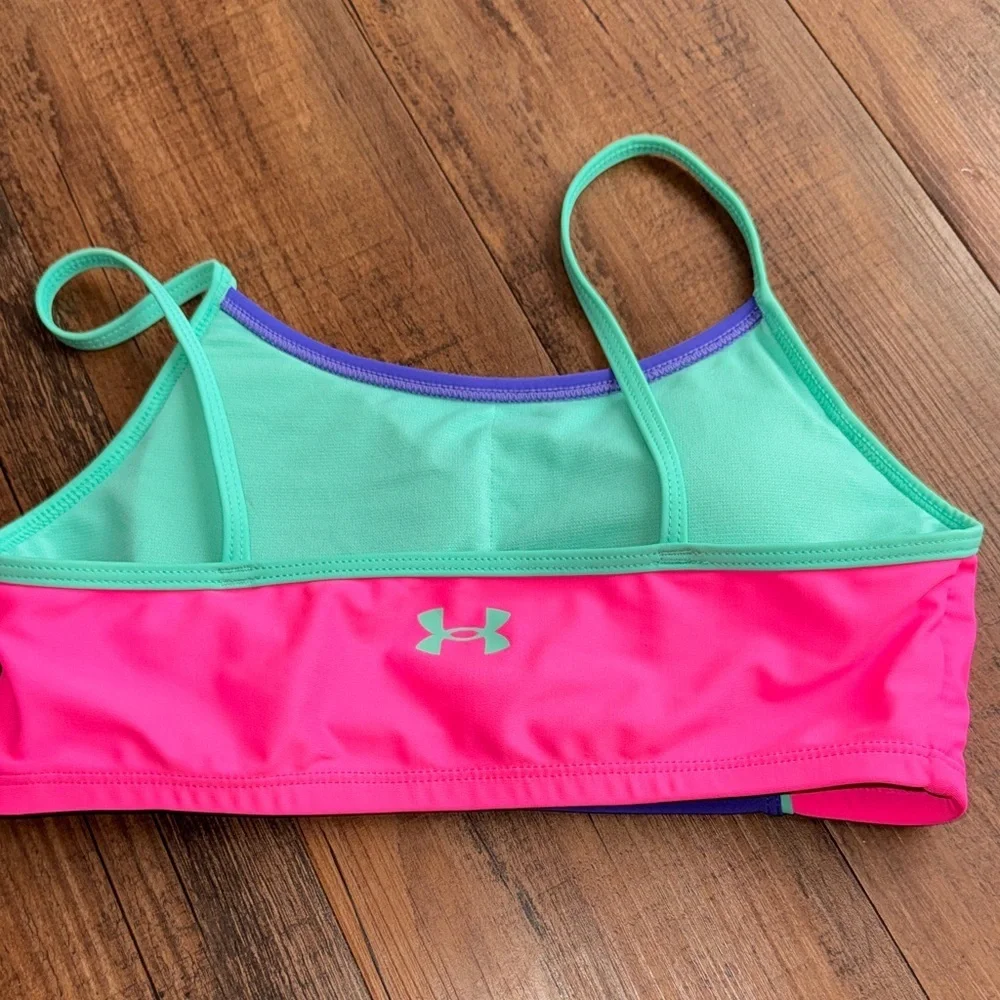 ❤️Under Armour Kids Bikini Top in Purple and Pink